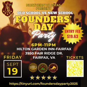 Northern VA Iotas Present: FOUNDERS' DAY Party