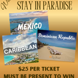 Choice of Stay in Paradise Raffle