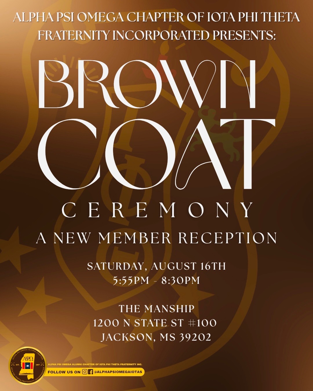 Alpha Psi Omega-Brown Coat Ceremony