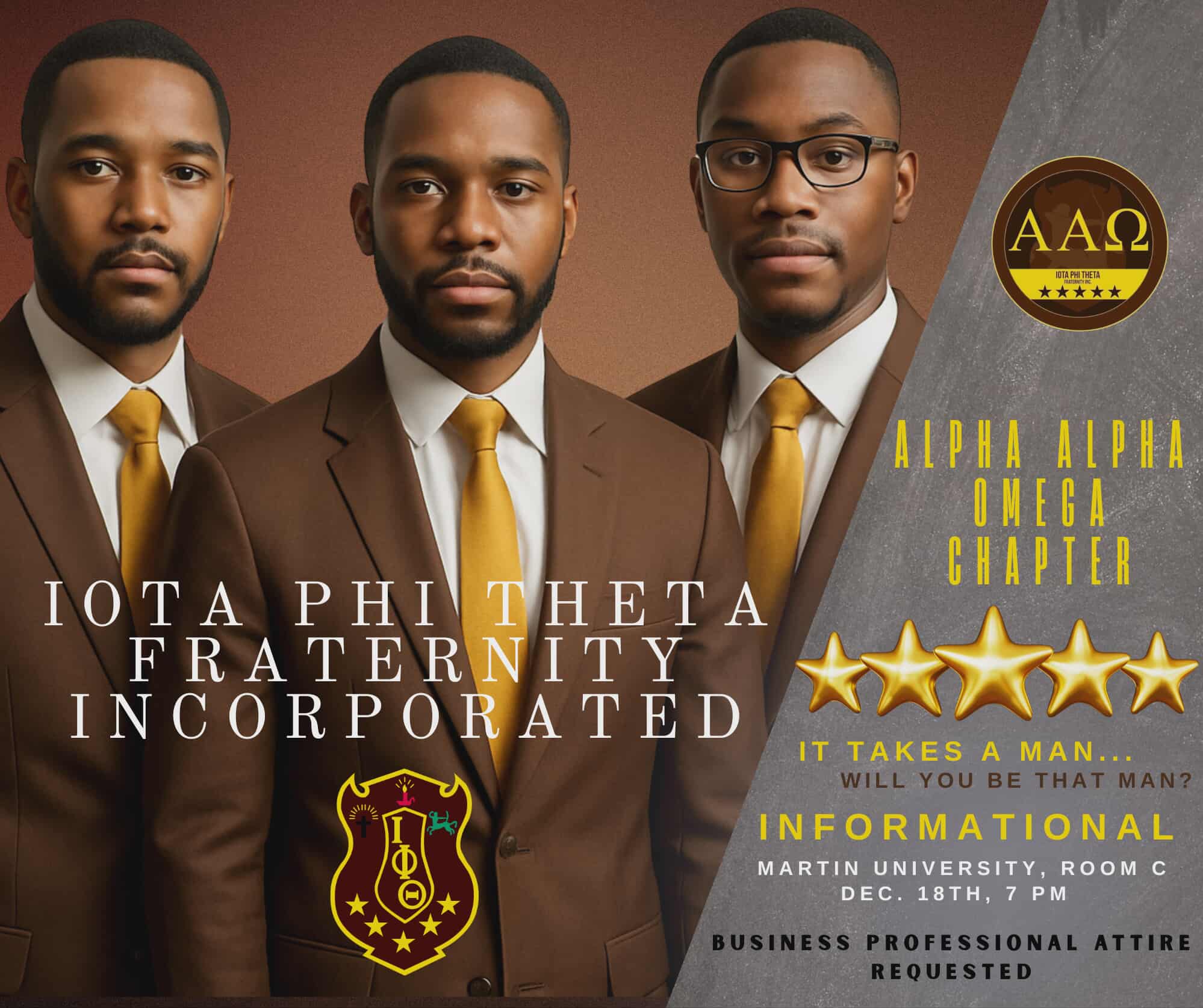Alpha Alpha Omega Alumni Chapter Informational – One Iota Events