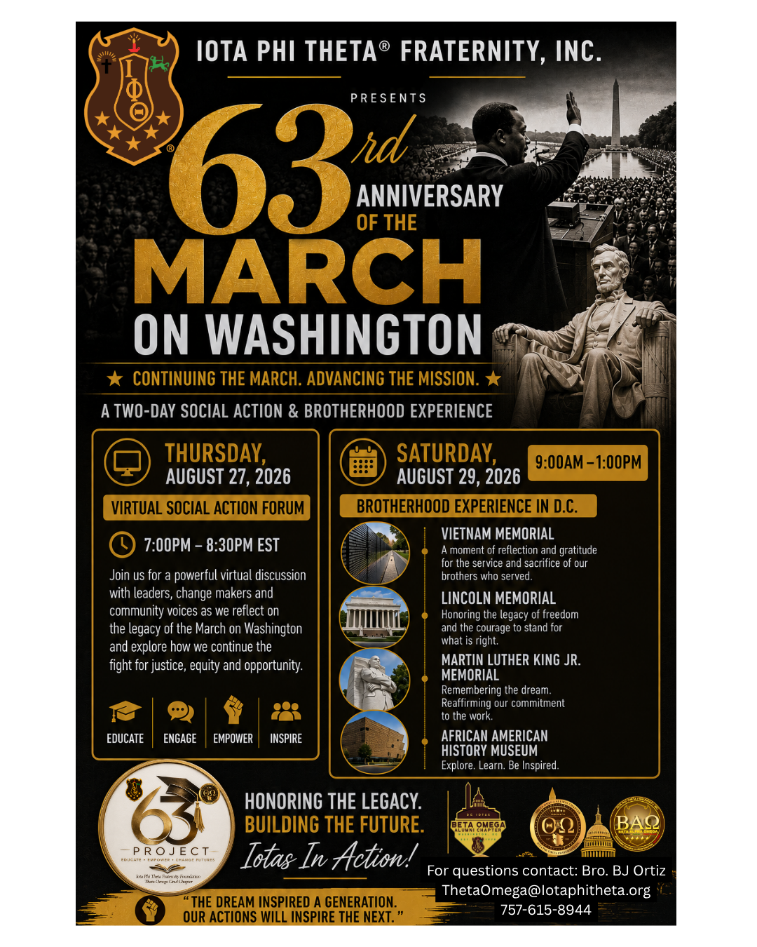 63rd Anniversary of the March On Washington: 2-Day event for all – One ...